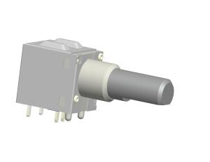 Quality Metal Shaft Round Rotary Potentiometer Single Or Dual Gang 0.05W Power Rating wholesale