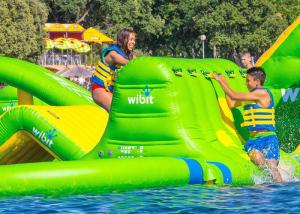Quality Giant Outdoor Inflatable Water Park Airtight Sealed Fireproof Material CE UL wholesale