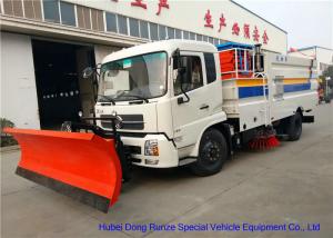 Quality Multifunction Street Washing Truck With Hydraulic Scissor Manlift / Shovel Brushes wholesale