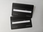 Silver Metallic PVC Business Cards With Glossy UV Customized Logo