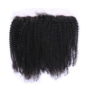 Quality Elegant-wig Unprocessed Virgin human Hair Hand Tied Afro Curly Lace Frontal With Baby Hair wholesale