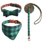 Nice Quality Pet Collar Gentle Christmas Triangle Scarf Comfortable Cotton Leash