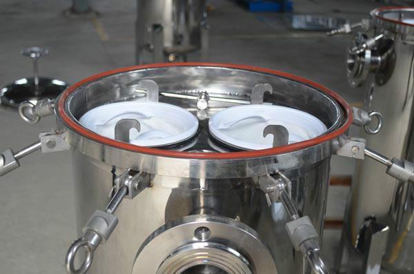 SS304 316L Single Bag Water Pre Filter Housing With 10 20 40 Inch Length