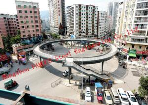 Quality Circular Structure Prefabricated Pedestrian Bridges in Transportation Junction Area wholesale