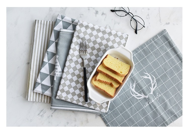 100% Cotton Tea Towel Kitchen Towel Holder Recycled