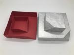 Custom Special-shaped Red Box with Logo Silver Foiled, Jewelry Box for Necklace
