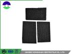 50KN/M Warp Knitting Polyester Geogrid Grey for Asphalt Wall / Runway