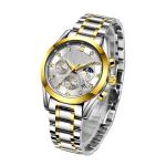 19cm Stainless Steel Quartz Watch For Ladies Waterproof 3BAR 10 ATM
