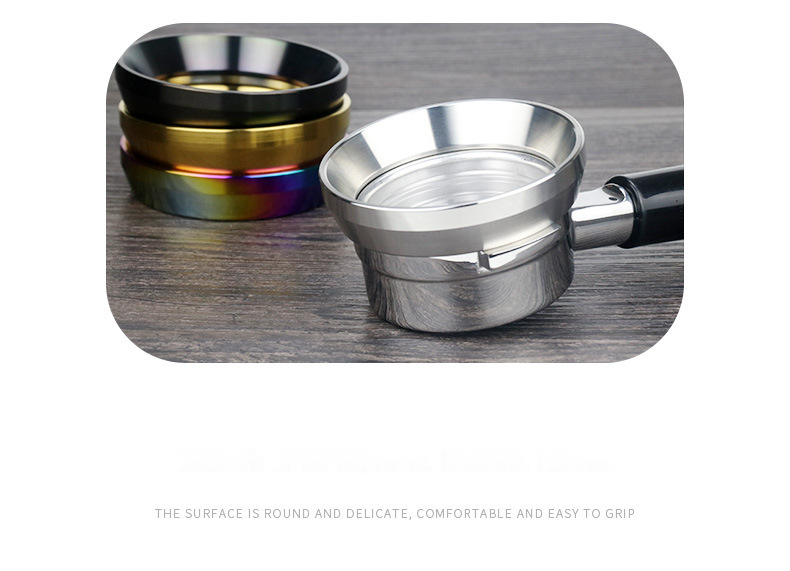 51/53/58mm Silver Dosing Ring Portable Eco-Friendly Funnel for Precision Coffee Dosing
