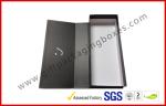 Handmade Matt Black Paper Gift Packaging Boxes , Spot UV Hard Board for Hair