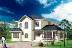 Light Gauge Steel Prefab Villa Two Story Houses Morden Design Hurricane Resist