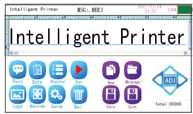 300-600DPI Handheld Jet Printer 996G / Logo Inkjet Printer With 5 Inch Touch Screen