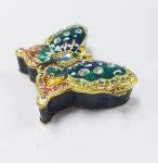 Design Cute Love Butterfly Round Metal Small Jewelry Boxes
