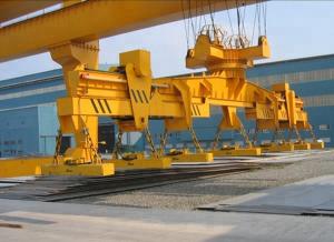 Quality Revolving Electromagnet Double Girder Bridge Crane With Slewing Carrier Beam wholesale