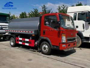 Quality 6000 Liter HOWO Light Truck Oil Fuel Tanker Truck 7.50R16 wholesale