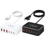 100W Multiple USB Charger 6 Ports Hub QC3.0 Phone Charger Station