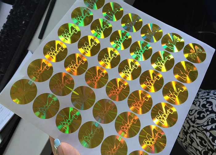 Customized self adhesive PET hologram laser anti counterfeit label