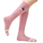 Fleece Lining Thick Usb Rechargeable Heated Socks Carbon fiber
