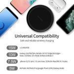 Desktop Dual Silicone cover Qi 15W Wireless Charging Pad