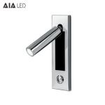 IP40 Recessed adjustable interior 3W LED wall light & led bedroom wall light for