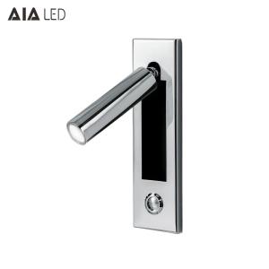 Quality IP40 Recessed adjustable interior 3W LED wall light &amp; led bedroom wall light for hotel wholesale