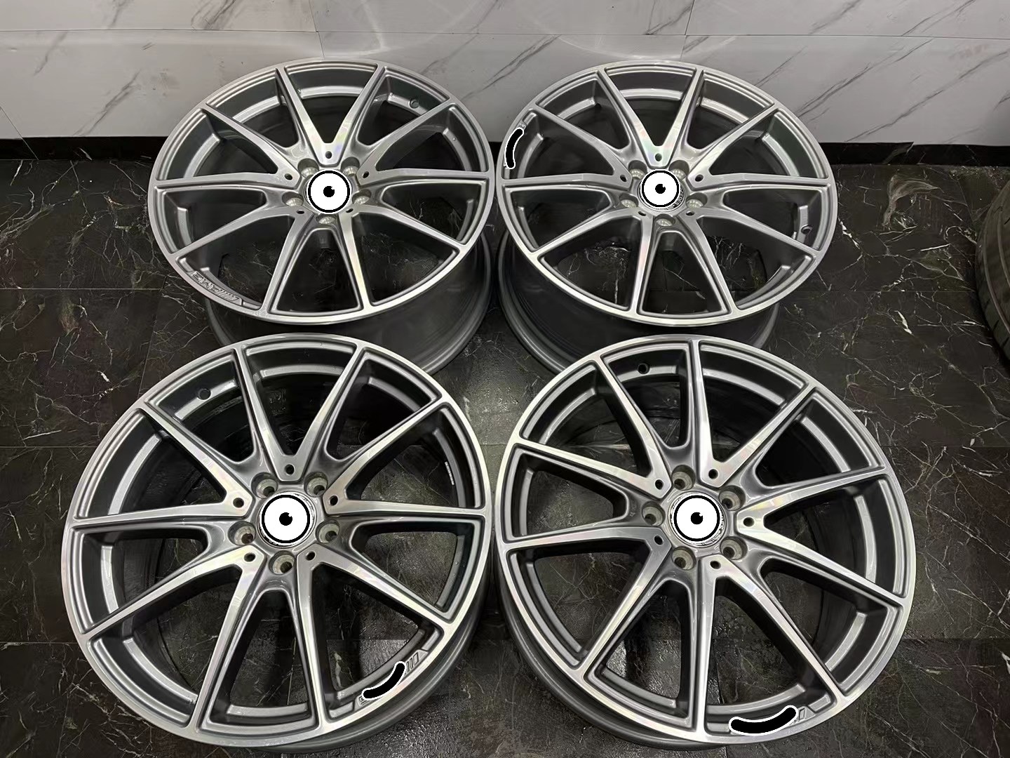 Amg 19 Inch Rim Set E Class 10-Spoke-Design Genuine Mercedes-Benz