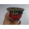 Buy cheap 4 Inch OD Twisted Knot Copper Wire Cup Brush 16mm Inner Hole For Removing Paint from wholesalers