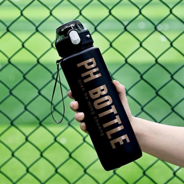 Bpa Free 1000ml 1 Litre Sipper Water Bottle With Straw For Adults Gradient Color