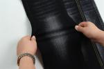 Black Black Cotton Polyester Rayon Spandex Denim Fabric For Jeans