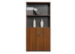 Melamine Office File Cabinets Golden Walnut Color Free Combination Low Noise