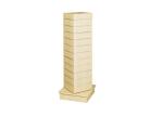 Freestanding MDF Wood Slatwall Display Stand , Store Slatwall Display Fixtures