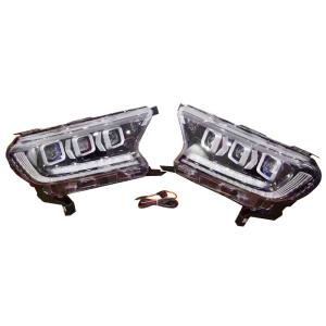 Quality LED 3 Lens Ford Ranger Headlight With Streamer 0.13CBM Volume wholesale
