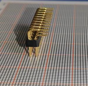 Quality Terastor Round hole pin/Pin Header 2.54mm 2*10P Double bend 90 degrees wholesale