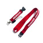 Personalized Promotional Gifts Polyester Woven Ribbon Tape Wrist Lanyard