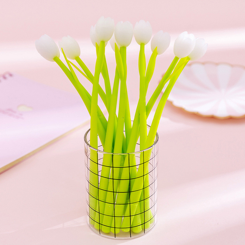 Color Changing Flower Pens - Pack Of 30 Ballpoint Pens Creative Gel Ink Rollerball Pen For School Home Office Stationery Store Kids Girls Gift, Black