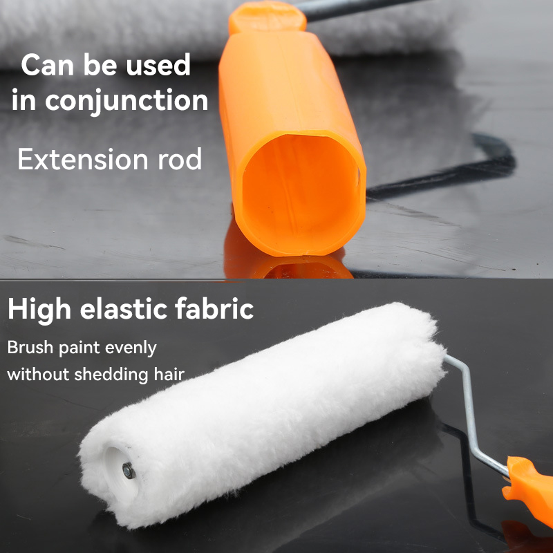 Customized Support ODM Custom Flower Wall Decoration Soft Rubber Paint Roller Brush