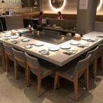 Restaurant 1.2m Induction Hibachi Grill Table Teppanyaki Griddle