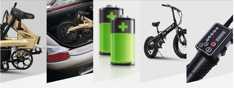 Aluminum 350W 36V 20 Inch Fat Tyre Folding Electric Bike