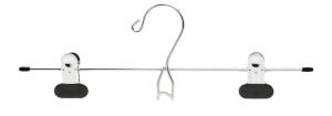 Quality Adjustable Clips 11.8&quot; Stainless Chrome Wire Hangers wholesale
