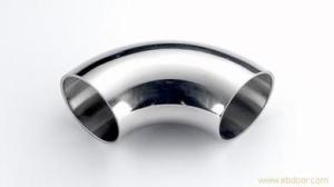 Quality 2.0mm Stainless Steel Sanitary Fittings Grade 316 90 Deg Bend Long Type 1.5 x D wholesale