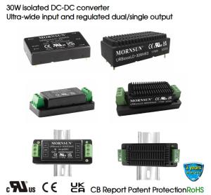Quality 1000KHRS 30W DC DC Converter Regulated Dual Single Output wholesale