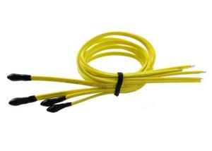 Quality AEC-Q200 Thermally Conductive Epoxy Sealed Bead NTC Thermistor 30KOhm 3950 With UL4411 24AWG 2C 125C 300V Cable wholesale