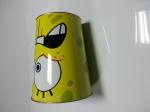 Printed Cartoon Metal Tin Bucket Waste Bin For Rubbish / Garbage Storage