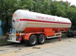 20T Propane Transport Trailer , Horizontal Bullet Propane Delivery Truck 40000