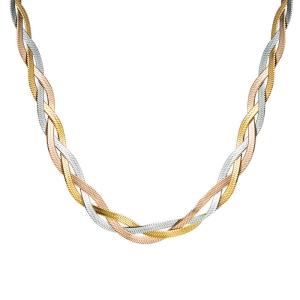 Quality Gold Twisted Ladies Fancy Necklace Womens Multiscene Fashion Style wholesale