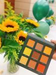 Private label Makeup cosmetics high pigmented Sunflower eyeshadow palette OEM