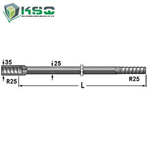 Quality R25 Speed Rod R25-Hex 25-R25 Flushing Hole 8.6 mm wholesale