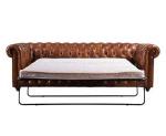 Chesterfield Leather Sofa Bed