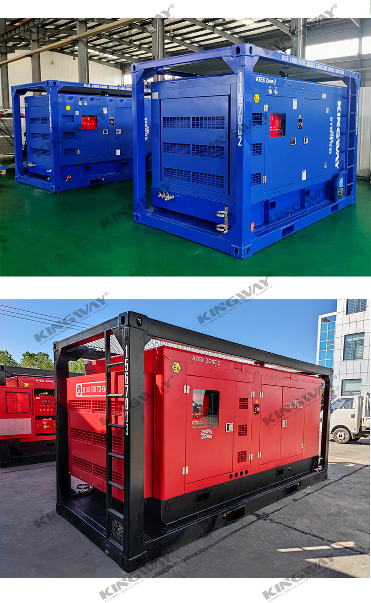 260CFM ATEX , ROHS,BV, CE Certified Zone 2 T3 Explosion proof Diesel Engine Air Compressor with Sullair Air Compressor