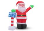 Custom Outdoor Christmas Decoration LED Lights Inflatable Santa Claus For Home